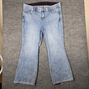 Torrid Jeans 26T Tall Bootcut Light Wash Stretch Denim Raw Hem Plus Size 26 Tall